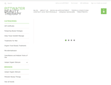 Tablet Screenshot of pittwaterbeautytherapy.com.au